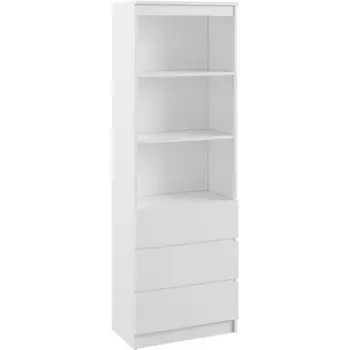 Стеллаж Woodville Мадера М600 лдсп белый 520931