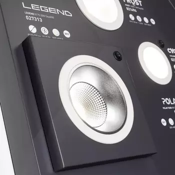 Стенд Cветильники Даунлайты встраиваемые ARLIGHT-1760x600mm (DB 3мм, пленка, подсветка) (Arlight, -) 038457