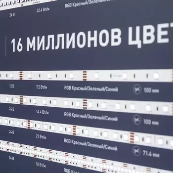 Стенд Ленты Мультицветные RGB RT-LUX-E4-1760x600mm (v.2, DB 3мм, пленка, подсветка) (Arlight, -) 000908(1)