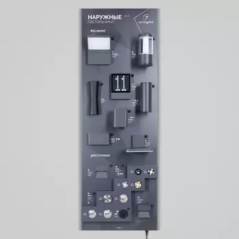 Стенд Светильники OUTDOOR-06-1760x600mm (230V) (Arlight) 048236