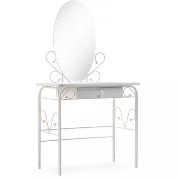 Туалетный столик Woodville Клео 3 белый / белый 446224