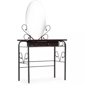 Туалетный столик Woodville Клео 3 черный / венге 446223