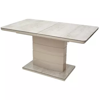 Стол ALTA 140 BEIGE/ CAPPUCINO глазурованное стекло (M-City)