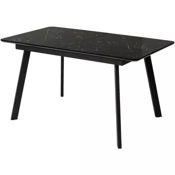 Стол ЧЕРНЫЙ МРАМОР, стекло / M-City АРУБА 480M04386