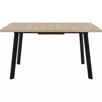 Стол Аврора Осло 140, Дуб Сильверджек Ореховый, Чёрный