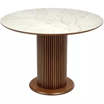 Стол Bloom диам. 105 см, Кварцит, орех Bradex Home (арт.RF 0746)