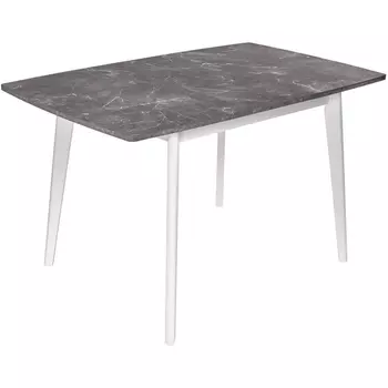 Стол Bradex Home Oslo раскладной 120-160x80x76см, Мрамор Сиена, белый (RF 0585)