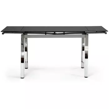 Стол ( mod. ) хром/черный (металл/стекло (8мм)) Tetchair 10623 11413