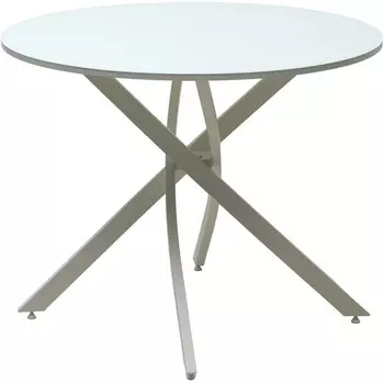 Стол ДАРИО D100 Белый, стекло/ Белый каркас М-City 464M05631 M-City