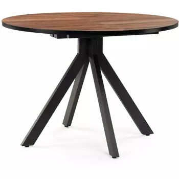 Деревянный стол Woodville Бетина дерево / черный 504208