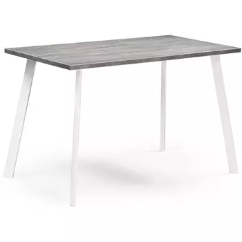 Стол Notta Тринити Лофт 140 25 мм бетон / белый матовый 489659