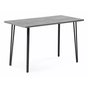 Стол деревянный мм бетон / черный матовый Woodville Денвер 506939