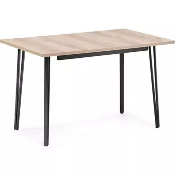 Стол деревянный мм дуб делано светлый / черный матовый Woodville Денвер 513018