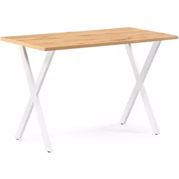 Стол Woodville Алеста Лофт 120 25 мм дуб вотан / белый матовый 506953