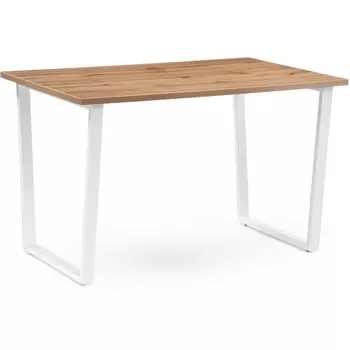 Стол Notta Лота Лофт 140 25 мм белый матовый / дуб вотан 489651
