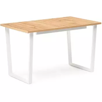 Стол раскладной Notta Лота Лофт 120 25 мм дуб вотан / белый матовый 489670