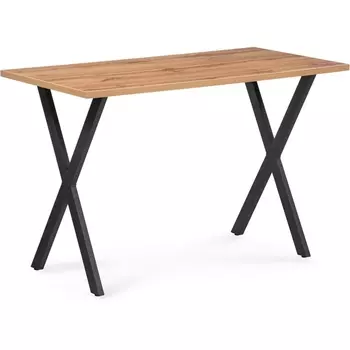 Стол Woodville Алеста Лофт 120 25 мм дуб вотан / черный матовый 506952