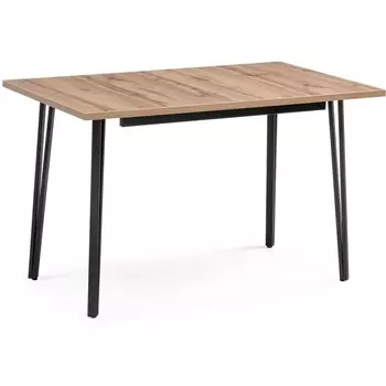 Стол деревянный мм дуб вотан / матовый черный Woodville Денвер 506947