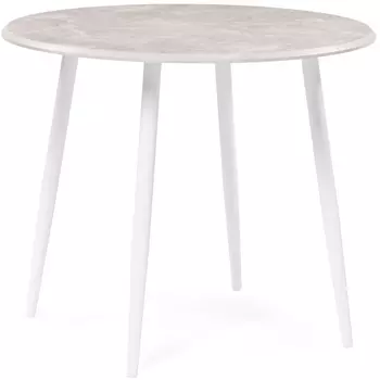 Деревянный стол Notta Абилин 90х76 мрамор светло-серый / белый матовый 507216