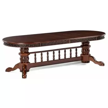 Деревянный стол Woodville Кассиль орех с коричневой патиной 450829