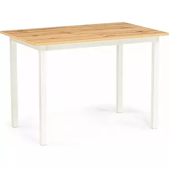 Стол деревянный Woodville Аркон 110(130)х68х75 дуб вотан / белый арт.611355