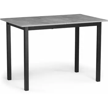 Стол деревянный Woodville Аркон 110(130)х68х75 бетон / черный арт.611352