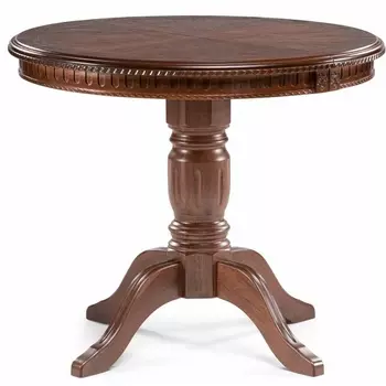 Стол деревянный Woodville Долерит круглый миланский орех арт.615224