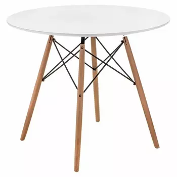 Стол Woodville Table 80 white / wood 15363