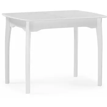 Стол деревянный Woodville Терзот прямоугольный 100(130)х70х76 белый арт.615273