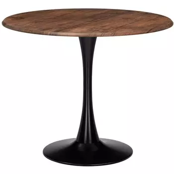 Стол деревянный Woodville Тулип 90х73 орех кантри / черный 530837