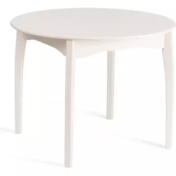 Стол DIAMANTE круглый (Бук,МДФ,Шпон дуба /Белый) Tetchair