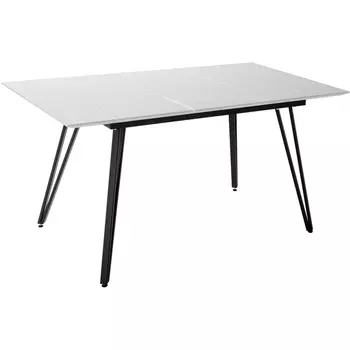 Стол Диего раскладной 140-180*80 мрамор бьянко R-Home арт.4104290h_мрсв14