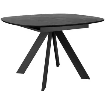 Стол DikLine BK100 Керамика Черный мрамор/подстолье черное/опоры черные арт.00-00072823 Dikline