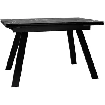 Стол DikLine DKL140 Керамика Черный мрамор/опоры черные (2 уп.) арт.00-00073001 Dikline