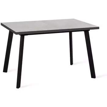 Стол DikLine HB120 хромикс белый, опоры черные Dikline