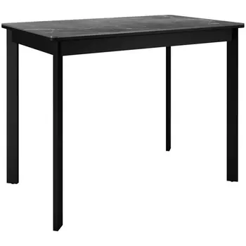 Стол DikLine LK90 Керамика Черный мрамор/подстолье черное/опоры черные арт.00-00074436 Dikline
