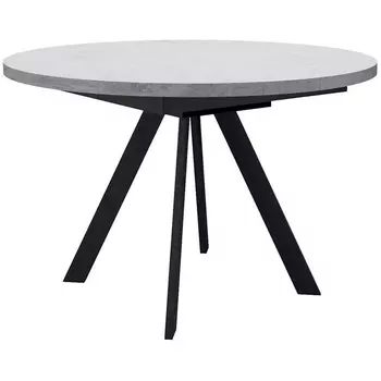 Стол DikLine RD100 Бетон,опоры черные Dikline