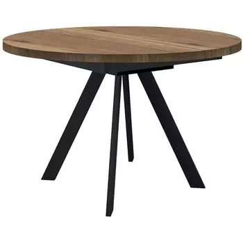 Стол DikLine RD100 Дуб Галифакс,опоры черные Dikline