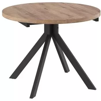 Стол DikLine RDB100 PRO Дуб велингтон (ЛДСП)/опоры черные 00-00071327 Dikline