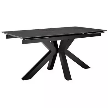 Стол DikLine SFE140 Керамика мрамор Бронза/подстолье черное/опоры черные (2 уп.) арт.00-00072891 Dikline