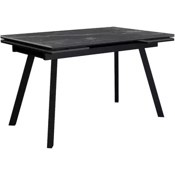 Стол DikLine SKA125 Керамика Серый мрамор/подстолье черное/опоры черные (2 уп.) 00-00070347 Dikline