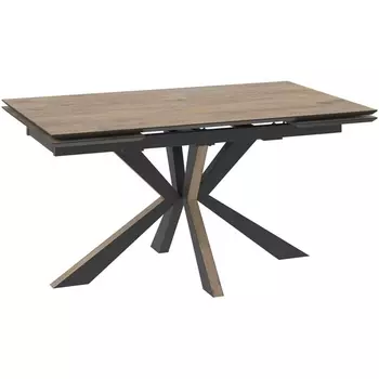 Стол DikLine ZE-150 Дуб винтажный (COMPAKT CER)/опоры черные (2уп.) 00-00070749 Dikline