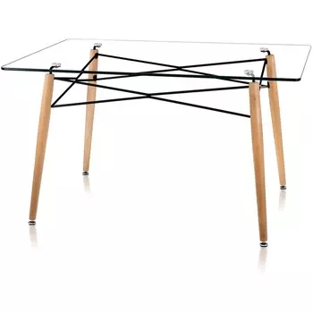 Стол DSW 130*80, прозрачный (Stool Group)