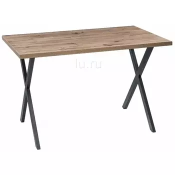 Стол дуб велингтон / черный матовый Woodville Вик 424175