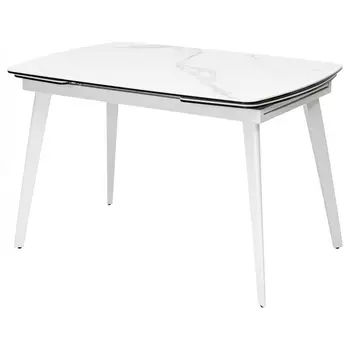 Стол HIGH STATUARIO Белый мрамор глянцевый, керамика/ каркас M-City Eliot DECDF107THGSTATWHT