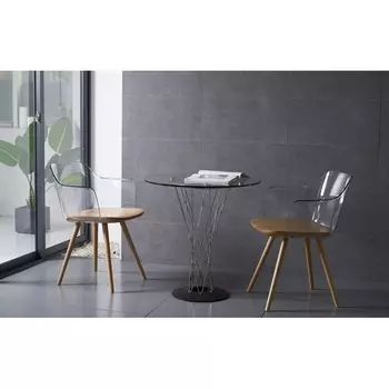 Стол ESF RT-413(C)90 прозрачное стекло