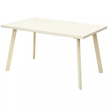 Стол Кремовый, стекло/ Кремовый каркас M-City ФИН 464M04112