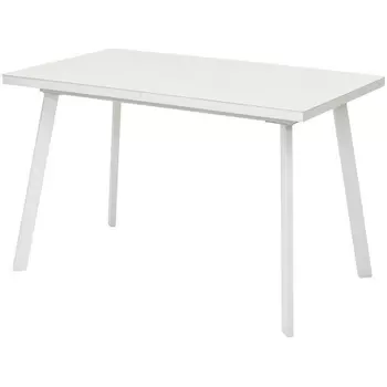 Стол ФИН 120 Латте, стекло/Белый каркас М-City (арт.464M05839) M-City