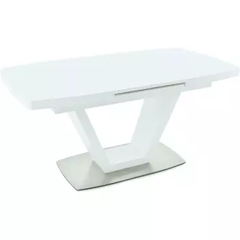 Стол Фоджа, Стекло, 140см, Белый, 101271 Аврора