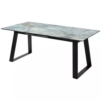 Стол Франк 180 МАГЕЛЛАН, стекло / ЧЕРНЫЙ (M-City)